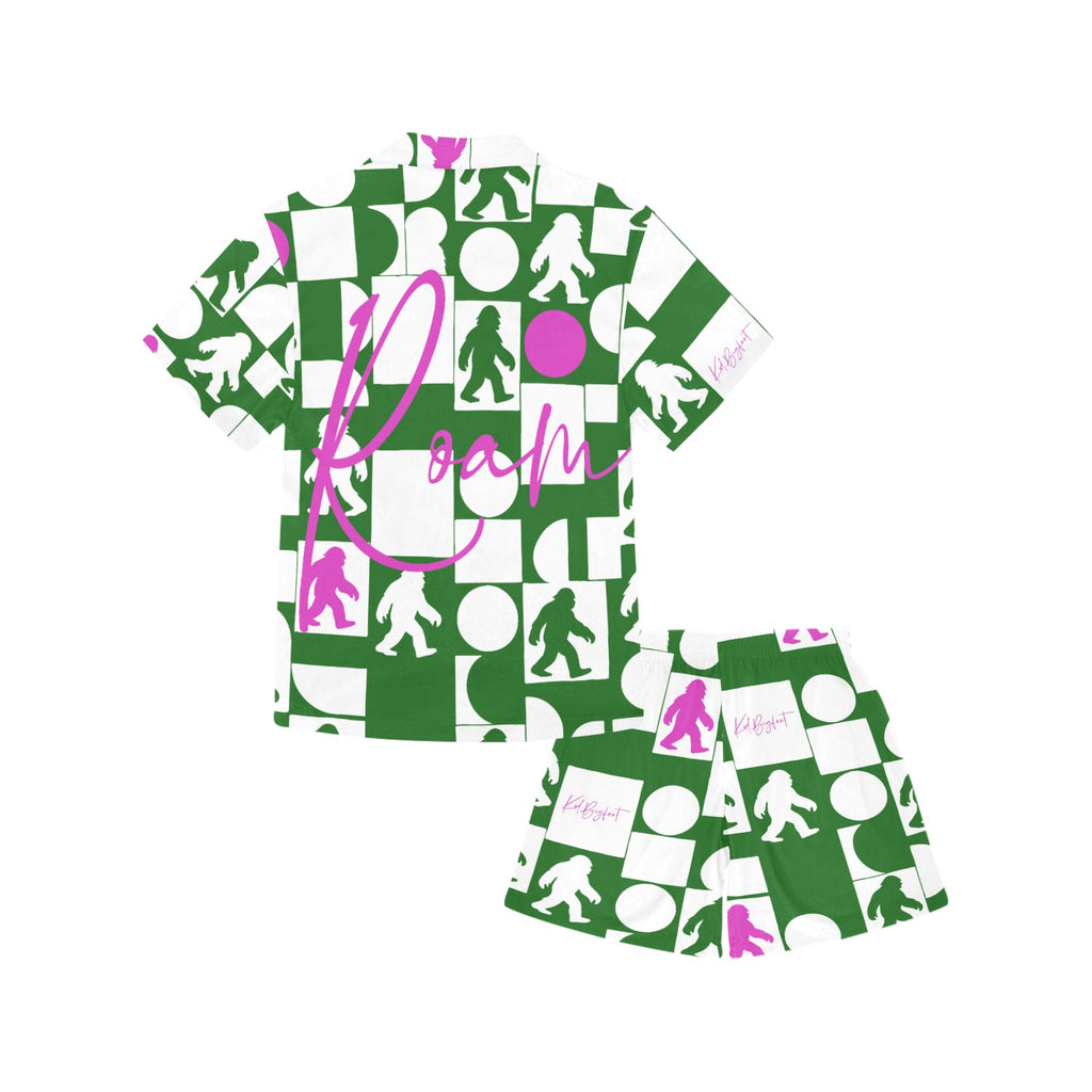 Little Boys' V-Neck Roam Short Pajama Set