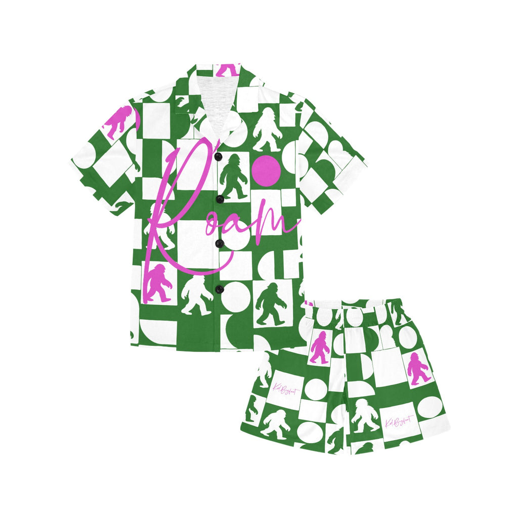 Little Boys' V-Neck Roam Short Pajama Set